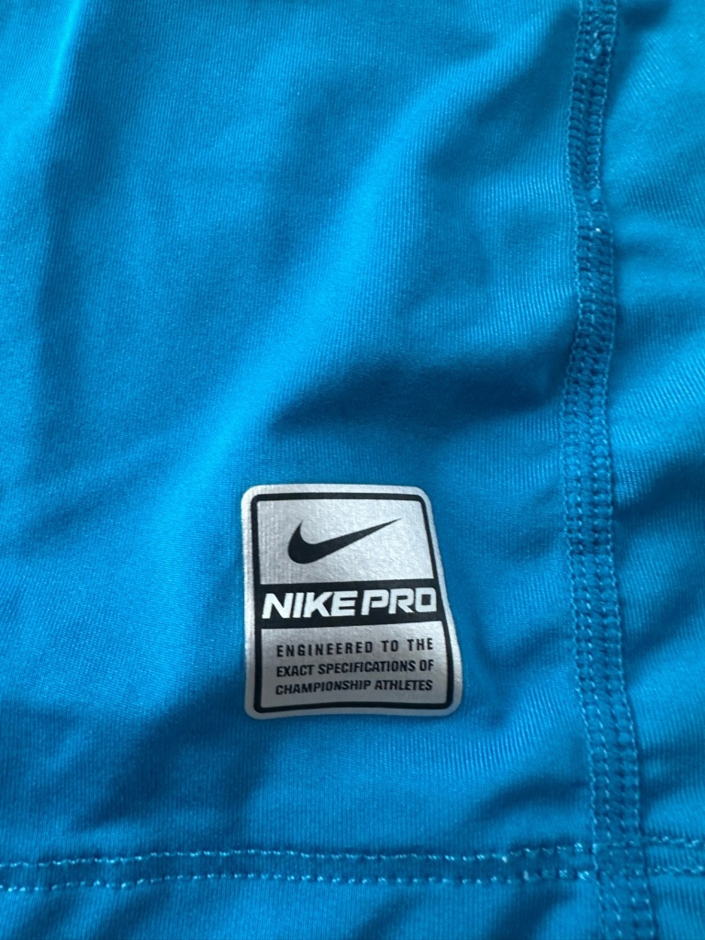 Nike Pro Dri-Fit Sleeveless Tank Top Blue Medium Athletic Gym Workout - Picture 3 of 5